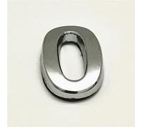 35mm 3D Autoadhesivo Casa Placa Números 0-9 Plata Dirección Número Dígitos Galvanizado Puerta Letrero 3M Pegamento Adhesivo Pared para Familia Hotel Apartamento Calle, elpruperif (0)