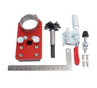 35mm Concealed Hinge Jig Aluminum Alloy Cabinet Door Hinge Drilling Guide L Ruler Quick Clamp and Enthusiasts