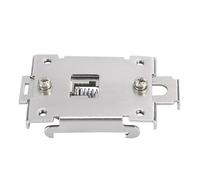 35mm DIN Rail Mounting Clip | Stainless Steel SSR Relay Clamp with 2 Screws | Electrical Installation/Industrial Control/Automation Systems