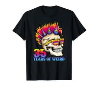 35th Birthday 35 Years of Weird Skull Gothic Goth Punk Camiseta