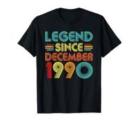 35th Birthday Idea Legend Since December 1990 35 Years Old Camiseta