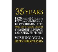 35th Year Work Anniversary: Employee Appreciation Gift for Job Milestone of 35 Years of Service