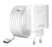 35W Cargador y 2Metros Cable USB C para Honor 400 Lite 5G 400 Smart 200 70 Supercharge Enchufe Adaptador de Móvil con Cable Carga Rápida para Honor X9c X8c X7b X7d X7c X6c X6b Pad X9a 9 Magic6 Lite