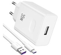 35W Cargador y Cable USB C para Honor 400/200 Lite 90 Smart Magic6 Lite,para Supercarga Enchufe Adaptador de Cargador Móvil con Carga Rápida Tipo C Cable para Honor X9c X8c X7b X6b Play9T Pad X9a X8a