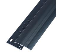 36/40/44/47/51/59 Inch Long Thresholds Reducer,Transition Strip Edging Trim Strip, Cuttable Flat Divider Strip Floor Bar, for Home/Commercial(Black,150cm/59.1in)