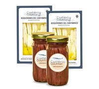 36-46 Filetes Anchoas de Santoña Artesanales (200gr) + 20-24 Boquerones (Bocartes) del Cantábrico en Aceite (200 gr) | Packs Gourmet Variados | Elaborado por Casa Santoña
