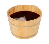 36,5 x 25 cm bañera de pies de madera, cubo de madera para pies de baño, cubo de madera para pies de pie, cubo de madera para baño de pies, cubeta de madera para familias, habitaciones de sauna y