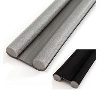 36.6 Inch Door Bottom Sealing Strip,Door Draft Stopper,Washable Under Door Draft Noise Blocker,Blocks Draft, Noise, and Light,Home Essentials (Black)