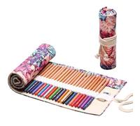 36 Agujeros Estuche Escolar para Color Lápices de Lona, Rollo de Lápices de Colores para Artistas, Bocetos, Estuche Enrollable para Lápices, Astuccio a Rotolo para Artista