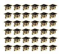 36 alfileres de graduación, clase de 2025, alfileres de solapa para gorra de graduación para escuela secundaria, universidad, profesor, estudiante, bolsas de ropa, decoración, decoraciones en negro