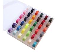 36 Bobina con Hilo, Canillas Máquina Coser Tipo L Preenrolladas con Hilos de Colores Variados, Hilo Poliéster para Bordado y Coser, Accesorios Compatibles con Máquinas de Coser y Bordar Domésticas
