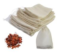 36 bolsas de especias para cocinar bolsas de algodón natural, ecológicas y reutilizables, 3 tamaños diferentes para té, café, filtros, especias