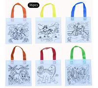 36 Bolsas de Graffiti de Dinosaurios, Coloridas, Bolsas de Regalo Reutilizables, Sin Color con Varios Diseños, Adecuadas para Fiestas Temáticas, Reuniones, Actividades, Empaquetado de Regalos Hechos a