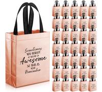 36 bolsas de regalo reutilizables de agradecimiento, bolsas de regalo de agradecimiento a los empleados, a veces te olvidas de que eres impresionante, regalo de agradecimiento al equipo para