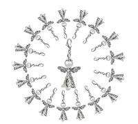 36 colgantes de ángel blanco para bodas, confirmaciones, cumpleaños, Navidad, bautizos, comuniones, fiestas, recuerdos, ángeles de perlas, Perla