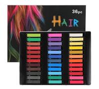 36 colores pastel suaves - Set de tizas pastel para artistas, ideal como tiza de colores para niños y tiza para el cabello para niños - Perfecto para dibujar, pintar y crear estilos temporales.