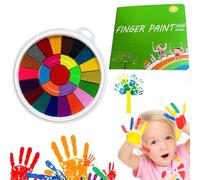 36 colores pintura infantil sello de tinta con libro DIY pintura de dedos de 2 años juegos educativos pintura al dedo para no tóxica lavable, para regalo divertido para niños y niñas