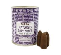 36 Conos de Incienso de Reflujo Lavanda Nature´s 20 Minutos Goloka 2 Latas 18 Cono Lavender