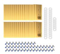 36 cuchillas de repuesto compatibles con Mammotion Luba, kit de cuchillas con revestimiento de titanio, cuchillas de repuesto de titanio para cortacésped robótico con tornillos y arandelas para