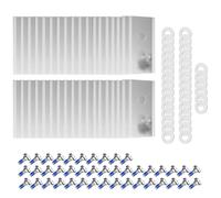 36 cuchillas de repuesto compatibles con Mammotion Luba, kit de cuchillas con revestimiento de titanio, cuchillas de repuesto de titanio para cortacésped robótico con tornillos y arandelas para