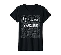 36 Cumpleaños Cálculo Integral Nerd Divertido Camiseta gráfica económica, Mujer, Negro, XL