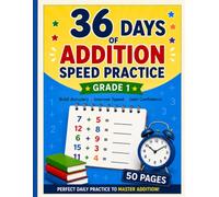 36 Days of Addition Speed Practice Grade 1