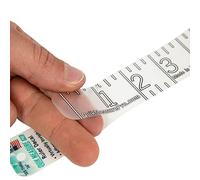 36" Fish Measuring Ruler Sticker | Waterproof Transparent Decal Tape | Made in USA | Bold and Easy Read Markings | Boat, Kayak, Net, Cooler Compatible | UV-Resistant Adhesive | Easy Application
