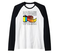 36 Frames of Pure Optimism 35mm Film Photography Analog CAM Camiseta Manga Raglan