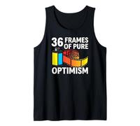 36 Frames of Pure Optimism 35mm Film Photography Analog CAM Camiseta sin Mangas