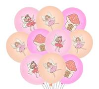 36 globos de látex de hadas, decoraciones de fiesta de hadas para jardín de bosque encantado, suministros de fiesta de cumpleaños