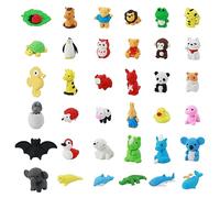 36 Gomas Linda De Borrar De Animal, Gomas De Borrar Divertidas De Animales Paquete MúLtiple, Mini Juego De PapeleríA Desmontable Para Regalos De Fiesta, Premios De Juegos, Recompensas En El Aula