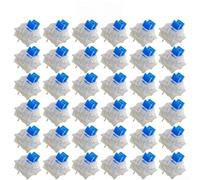 36 interruptores táctiles de teclado mecánico diseñados para tableros de huella MX con clic fiable y distancia total de viaje de 4.0 mm (marrón)