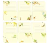 36 juegos de papelería forrados con temática de gatos con sobres, 24 papeles de escritura de alta calidad + 12 sobres a juego para amigos por correspondencia, amantes de los gatos, notas, invitaciones