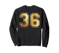 36 Número Treinta y Seis Equipos Deportivos gráfico Varsity Matching Sudadera