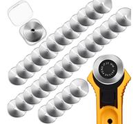 36 paquetes de cuchillas de recambio compatibles con Fiskars Olfa Martelli Truecut Cutter para patchwork, cuero, costura, manualidades, 36 unidades