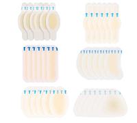 36 parches de burbujas, almohadillas de gel para protección de pies de burbujas, parches hidrocoloides invisibles e impermeables, evita el dolor de ampollas en los talones, dedos y pies (36 unidades)