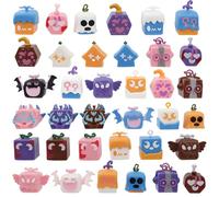 36 Pcs Box Fruits Adornos de Tartas, Decoración para Tarta Dibujos Animados, Mini Figures de Decoración Muñecos de Juguete para Tartas Fanáticos de la Película Regalos Coleccionables