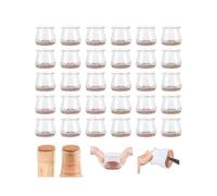 36 Pcs Chair Leg Floor Protectors, Silicone Chair Leg Protectors for Hardwood Floors, High Elastic Floor Protector