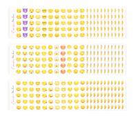 36 PCS Pegatinas de Emoticonos con Sonrisa, Smile Pegatinas, Stickers de para Decorar Paredes, Laptops, Teléfonos y Fiestas, Perfectas para Proyectos de Bricolaje y Recompensas para Niños