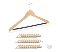 36 perchas ropa con muesca Perchas madera Colgador pantalones Antideslizantes
