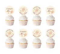 36 piezas de decoración para cupcakes con temática de mercado de agricultores, frutas florales cultivadas localmente para despedidas de soltera, decoración de pasteles recién salidos del mercado