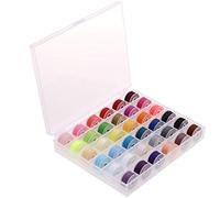 36 piezas de hilo de bobina de la máquina de coser con estuche para Brother/Babylock/Janome/Elna/Singer, colores surtidos