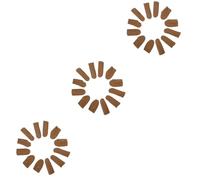 36 Piezas Dedales De Cuero Costura Coser Cunas Para Los Dedos Guantes Para Acolchar Protector De Dedos Para Fieltrar Con Aguja Protector De Dedos a Medida Protector De Pulgar Brown COLLBATH