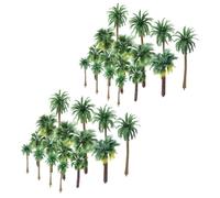36 Piezas Modelo de Árbol en Miniatura para Paisajismo, Verde | Plástico, Detalle Realista y Fácil de Transportar, para Bases de Diorama y Vías de Tren