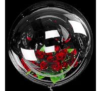 36 Pulgadas Globos de Burbuja Transparentes, 6 Piezas Globos Transparentes, Globo de Bobo de Cumpleaños, Globo de Bobo de Cristal Reutilizable, para Fiestas, Bodas, Cumpleaños y Días Festivos