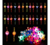 36 Pulseras LED Luminosas Spinner Pulseras, Regalos de Fiesta para niños, Bolsas, artículos de Fiesta Luminosos, Regalos de cumpleaños, Cajas de Tesoros, Bolsas de Regalo