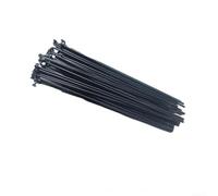 36 radios de bicicleta eléctrica endurecidos para bicicletas de litio, radios de rueda de aleación negra resistentes con tuercas para kits de conversión y reparación de bicicletas eléctricas (176 mm)