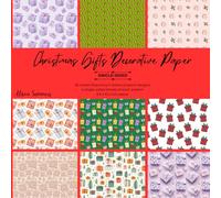 36 Sheets Christmas Gift-Themed Decorative Paper Pad for Scrapbooking: 9 Single-Sided Holiday Present Style Designs 8.5" x 8.5" for Journalling, Card Making, Origami & Other Crafts