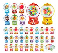 36 tarjetas de San Valentín para niños, tarjetas de caramelo hechas a mano con diseño de máquina de chicles y bolsas redondas autoadhesivas para niños y niñas, regalos para fiestas escolares