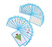 36 tarjetas educativas de alfabetización para bebés, tarjetas didácticas para aprender palabras en inglés, tarjetas educativas, color azul